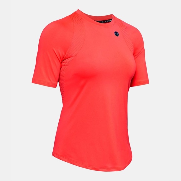 Under Armour Women’s Rush Short Sleeve Pink - Picture 1 of 12